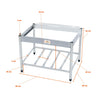 Chapa Americana Profissional 90cm a Gás 18mm Lisa Inox Com Pé Cgp90 e Espátulas - Venâncio