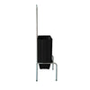 Kit - Suporte Para Cestos de Compras Simples + 20 Cestos D100 Preto