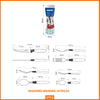 Panela Turim Alumínio Chumbo Antiaderente 1,4L PTC + Faqueiro Ipanema Vermelho 24pc - Tramontina