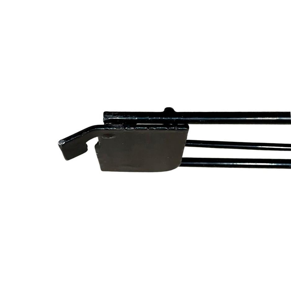 Kit - 4 Aparadores Aramados Em U Para Organização De Gôndola 30x91 Preto - SA Gôndolas