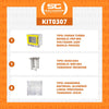 Kit - Forno Turbo Prp-004 220v Amarelo + Bancada Mes-004 + 8 Assadeiras - Progás