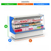 Câmara Panorâmica Vitrine Refrigerada Serpentina 1,80m, Vprs 1800 Azul 220v - Refrimate
