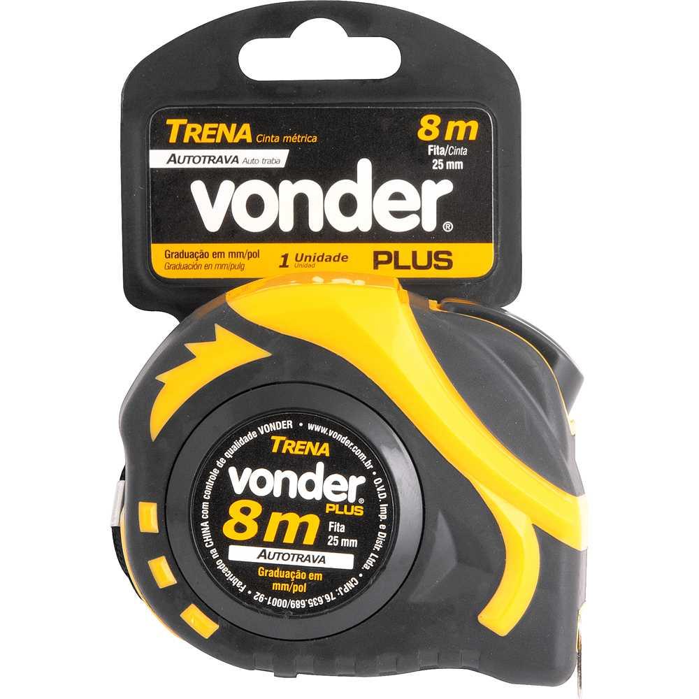 Trena Profissional Emborrachada Com Autotrava 8m x 25mm - Vonder 3868808808