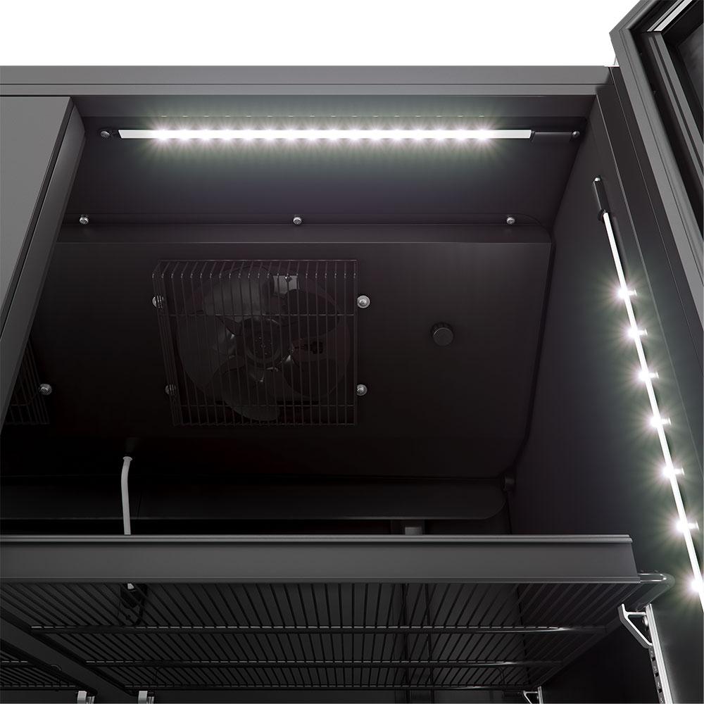 Refrigerador Expositor Vertical Duas Portas Vidro 1164/1257l VBM3AH All Black 220V - Metalfrio