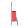 Kit - Suporte Para Cestos de Compras Simples + 20 Cestos D100 Vermelho