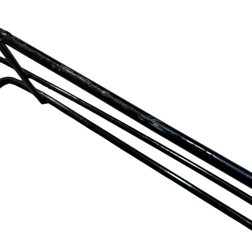 Kit - 4 Aparadores Aramados Em U Para Organização De Gôndola 30x91 Preto - SA Gôndolas