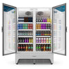 Refrigerador Expositor Vertical Bebidas Duas Portas Vidro 1164/1257l Vbm3al Optima Branca 220v - Metalfrio