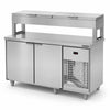 Balcão de Seviço Refrigerado Condimentador 150cm Com 5 Cubas de 1/2 Bsrc1500 220v - Refrimate