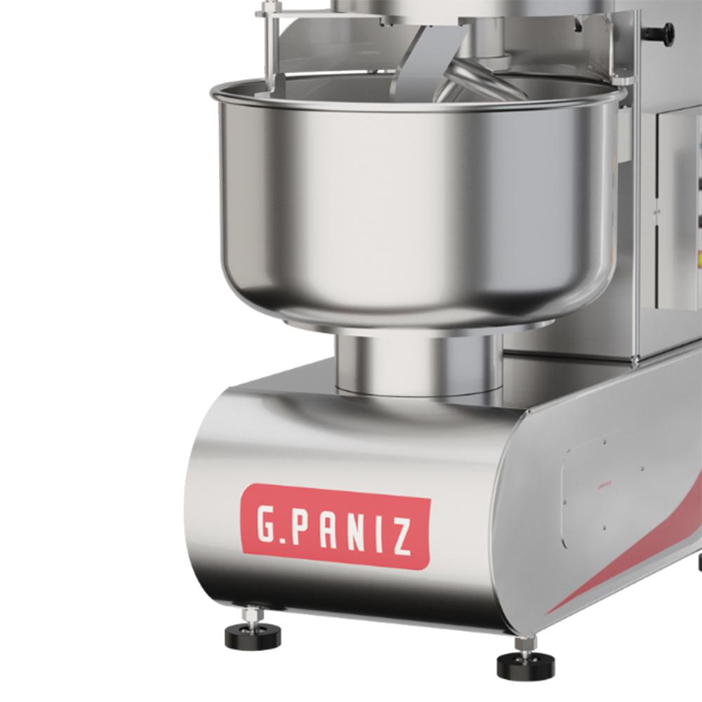 Amassadeira Espiral 80 Kg Masseira Industrial Inox 2 Velocidades AE 80 G2 I Trifásica 380T - Gpaniz 36208