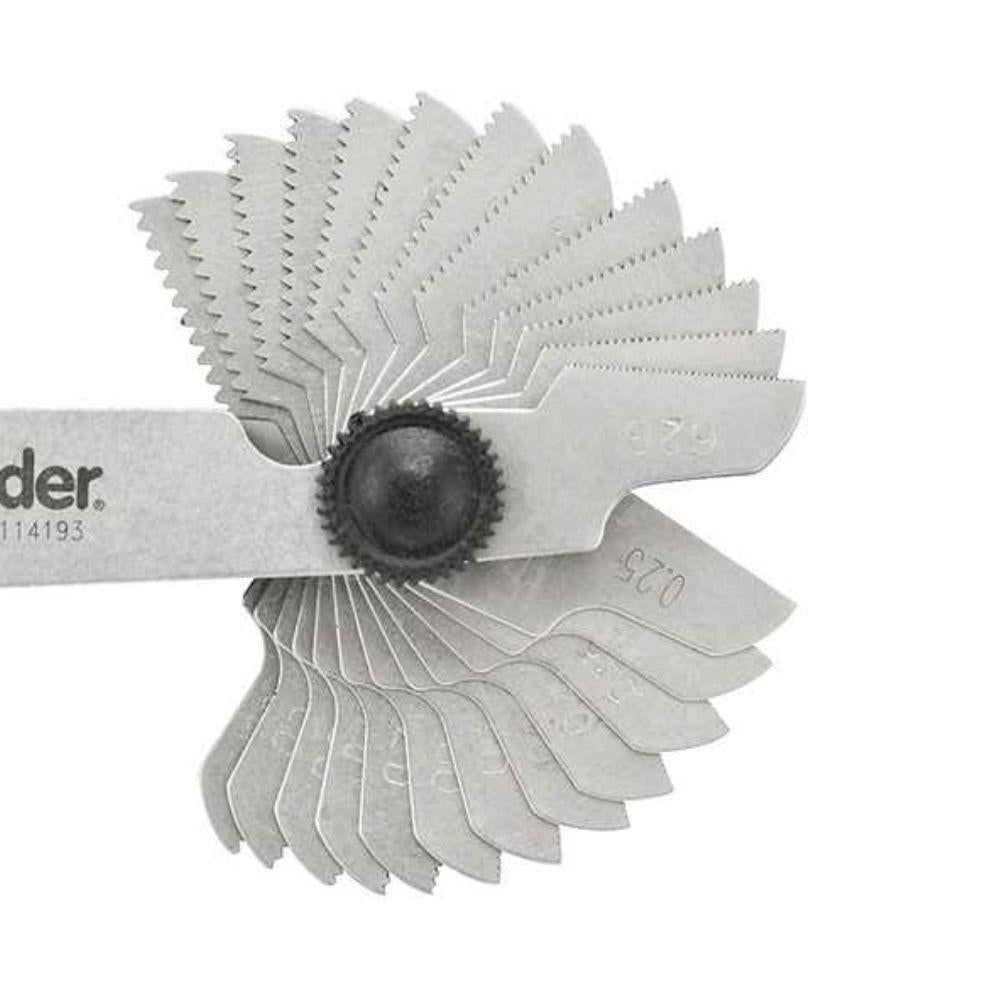 Calibre de Rosca Com 52 Lâminas 0,25mm a 6mm Cr052 - Vonder 3595052000