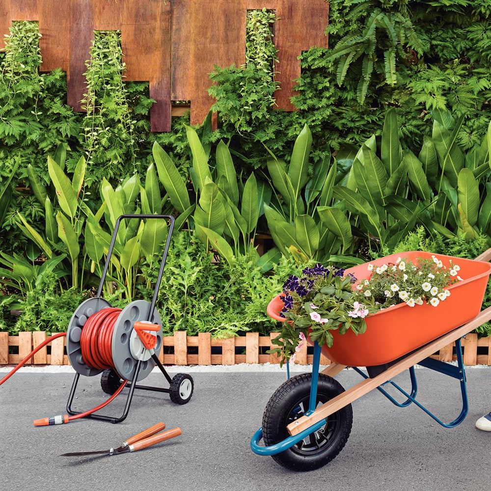 Enrolador de Mangueira Tramontina Com Rodinhas Até 55m em Polipropileno - Tramontina 78595000