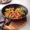Panela Wok Loreto Em Alumínio Antiaderente Starflon Grafite 28 Cm 3,6 L - Tramontina 20395028