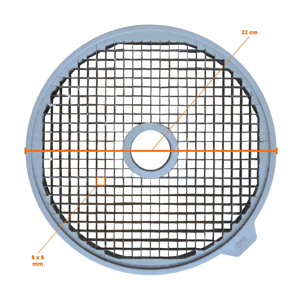Grade Cubo Para Processador de Alimentos PA7 Pro Cubos 8x8mm Gc8 Pro - Skymsen