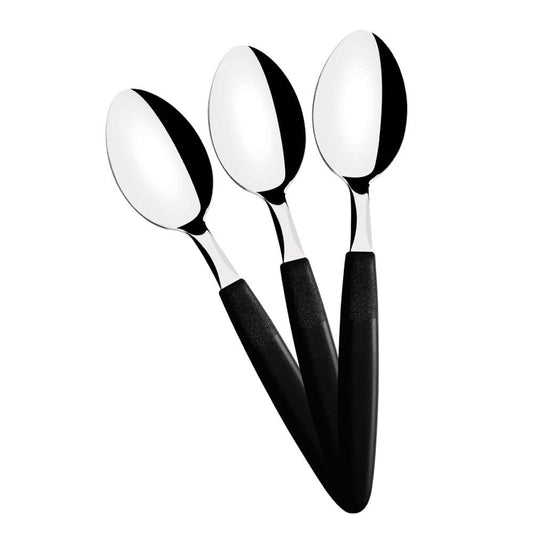 Kit - 24 Colheres de Mesa Ipanema Com Lâmina Em Aço Inox Cabo Preto Cptop - Tramontina 23363400