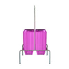 Kit - Suporte Para Cestos de Compras Duplo + 40 Cestos D100 Rosa