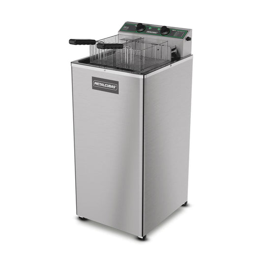 Fritador Óleo Elétrico 15l Monofásico 220v 8000w FOE15 P - Metalcubas