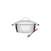 Conjunto Brigadeiro Caçarola Allegra Inox 3,3L Fundo Triplo e Espátula de Silicone  - Tramontina