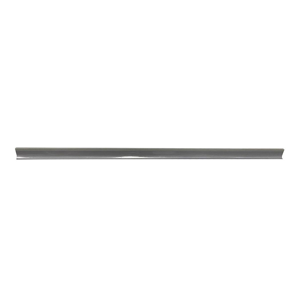 Kit 10 Porta Etiquetas Simples 90cm Cinza Com Acrílico New Plus/Plus - SA Gôndolas