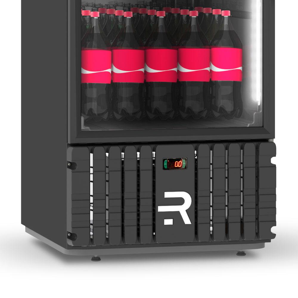 Refrigerador Visa Expositor Multiuso Preto 570L Porta De Vidro 0°C a 7ºC VCM570PVPP 220V - Refrimate