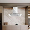 Coifa e Depurador de Parede Inox Com Vidro Curvo 60cm Eco60pv 220v - Eos B163422