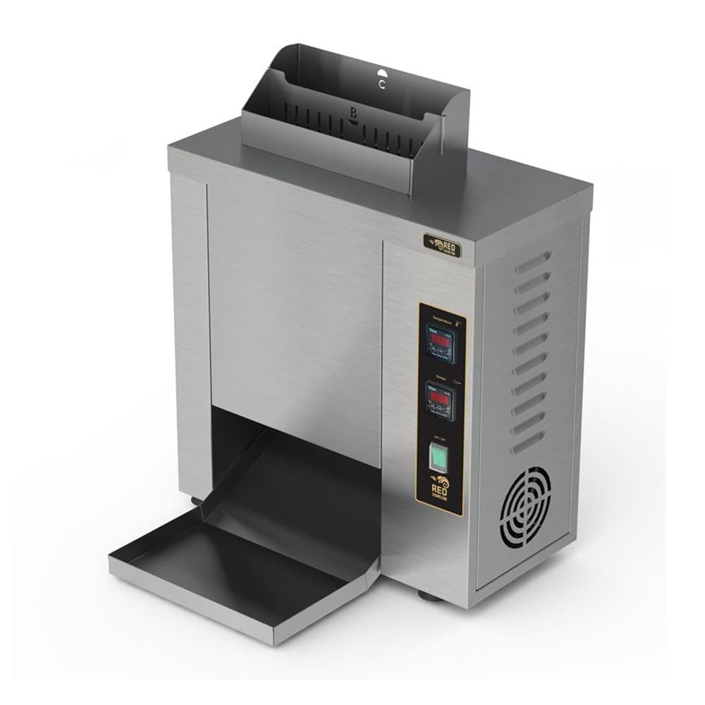 Tostadeira de Pão Profissional Inox Para Hambúrguer Hamburguerias 2500W Tover 220V - Red Chameleon