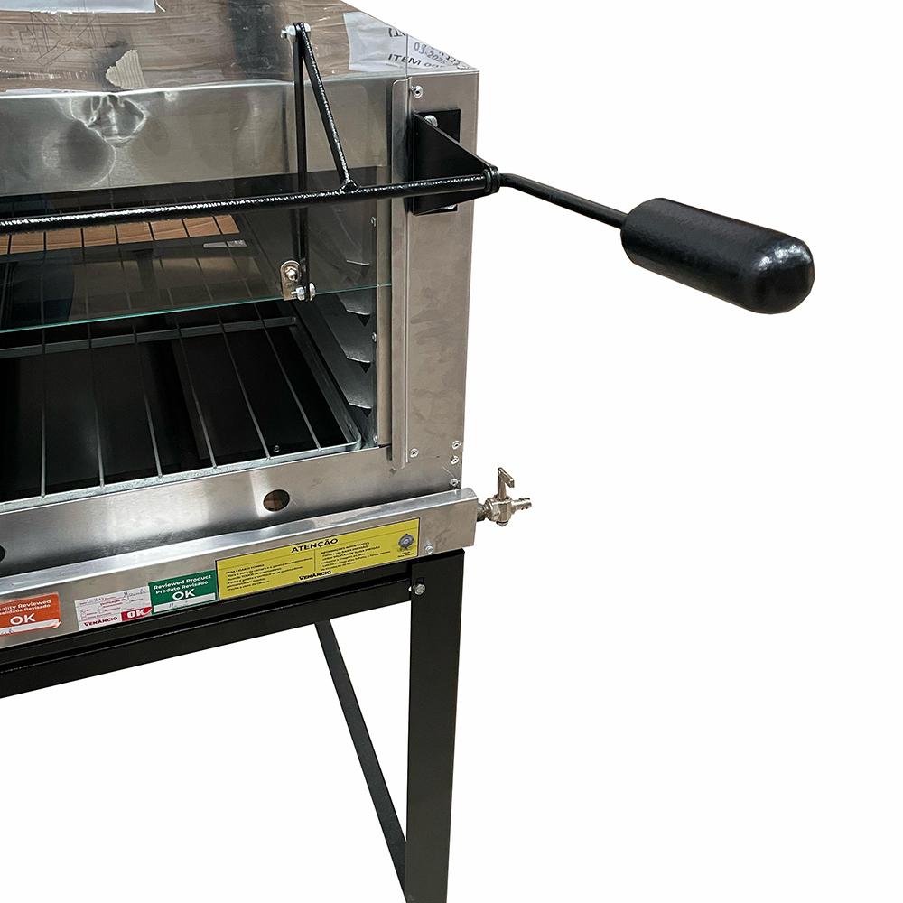 Semi - Forno Gás Industrial Profissional Lastro Roma Inox Firi110 - Venâncio