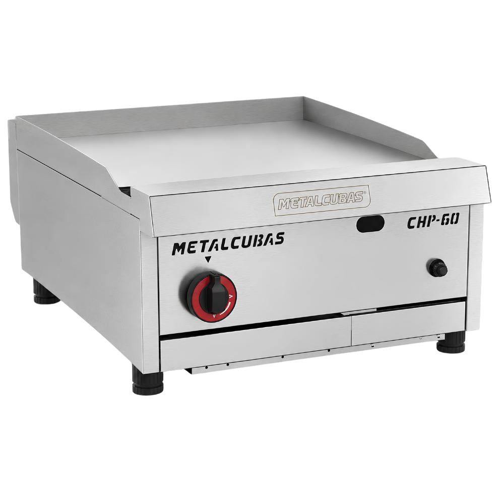 Chapa Lanche Bifeteira a Gás 60 cm Profissional Premium CHP 60 G2 - Metalcubas 26429