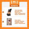 KIT - Faqueiro Plenus 6 Peças + 1 Tábua para Churrasco 40x28 - Tramontina