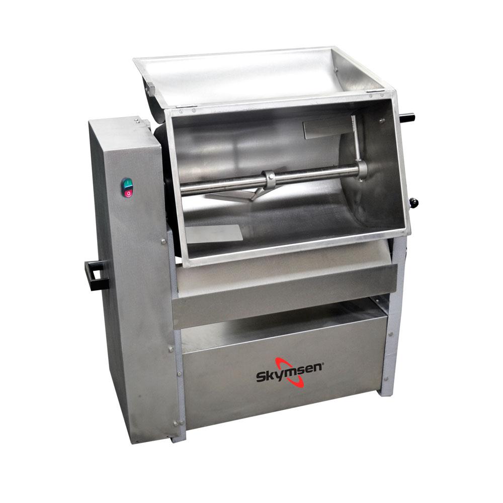 Misturador de Carne Açougue Profissional Com Tampa 50kg MMS-50I N 220V Skymsen + Faca + Chaira