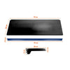 Bandeja Prateleira Ponta 30x73 Gôndolas New Plus Preto Porta Etiqueta Azul sa Gôndolas