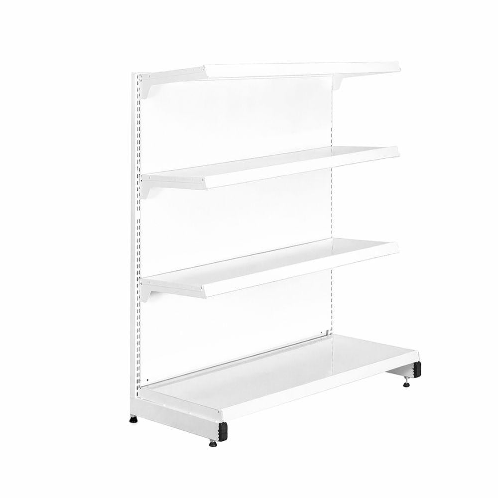 Gôndola Prateleira New Plus 1,40 Ponta GP - SA Gôndolas Porta Etiquetas Branco