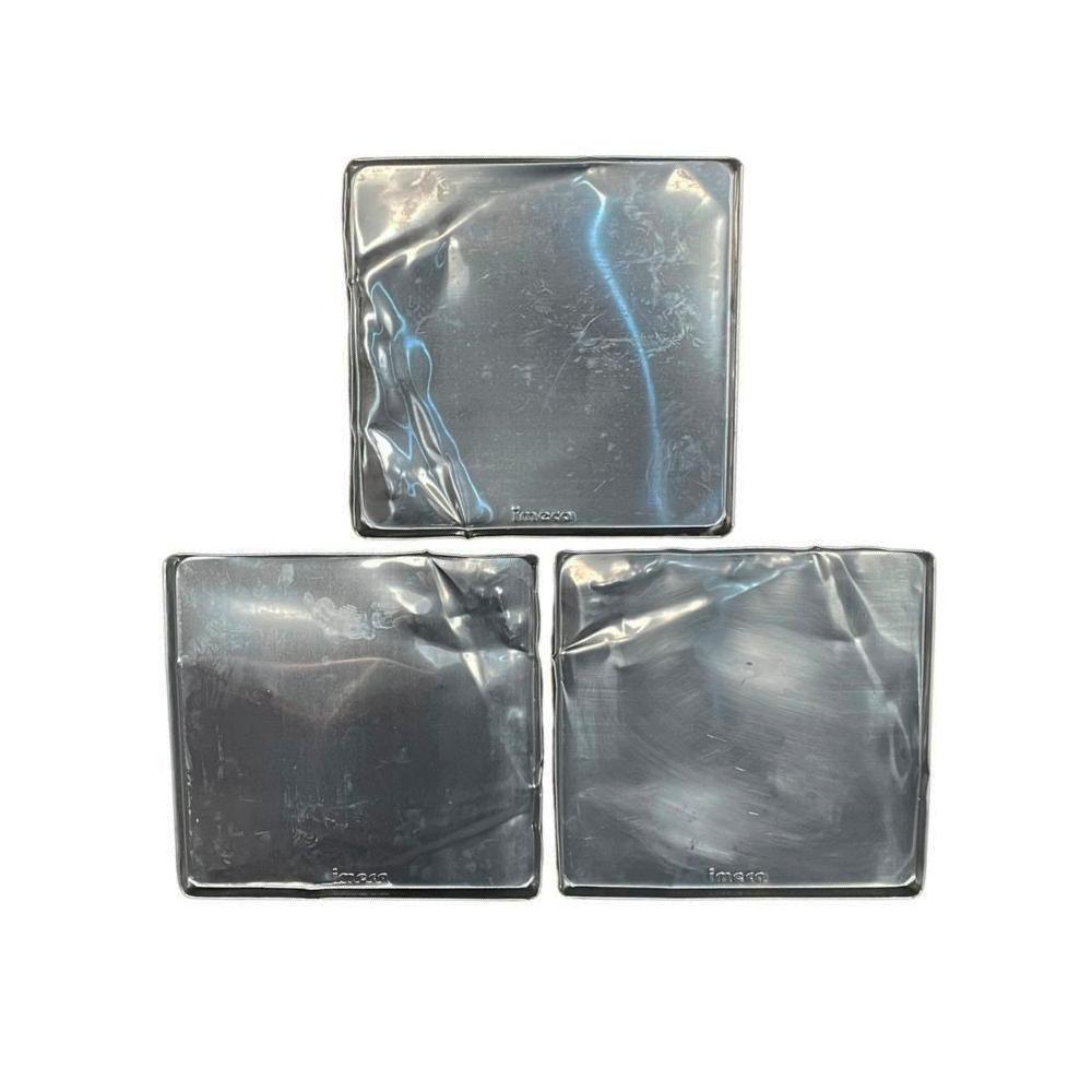 SEMINOVO - Kit 3 Assadeiras Estampadas Lisas Em Alumínio 35 X 35 X 1 Para Fornos Prp-004 / Fcsb4e / Fcv-35 - Imeca