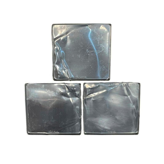 SEMINOVO - Kit 3 Assadeiras Estampadas Lisas Em Alumínio 35 X 35 X 1 Para Fornos Prp-004 / Fcsb4e / Fcv-35 - Imeca