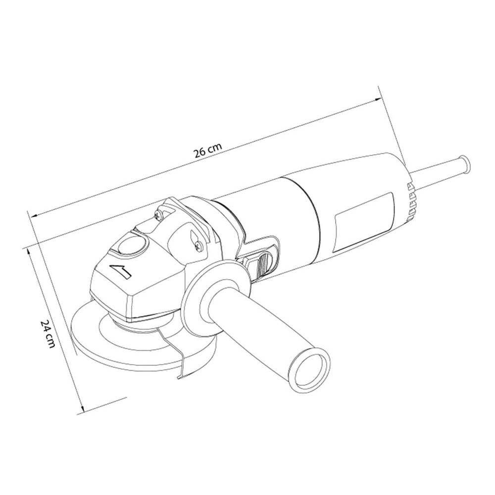 Esmerilhadeira Elétrica 800W Doméstica 4.1/2" 220V - Tramontina 42507220