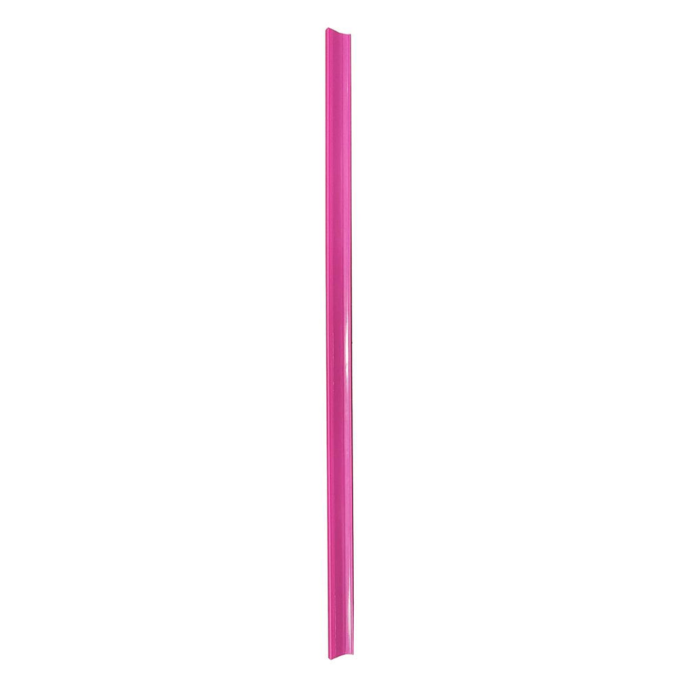 Kit 10 Porta Etiqueta Simples 90cm Rosa Com Acrílico New Plus/Plus - SA Gôndolas