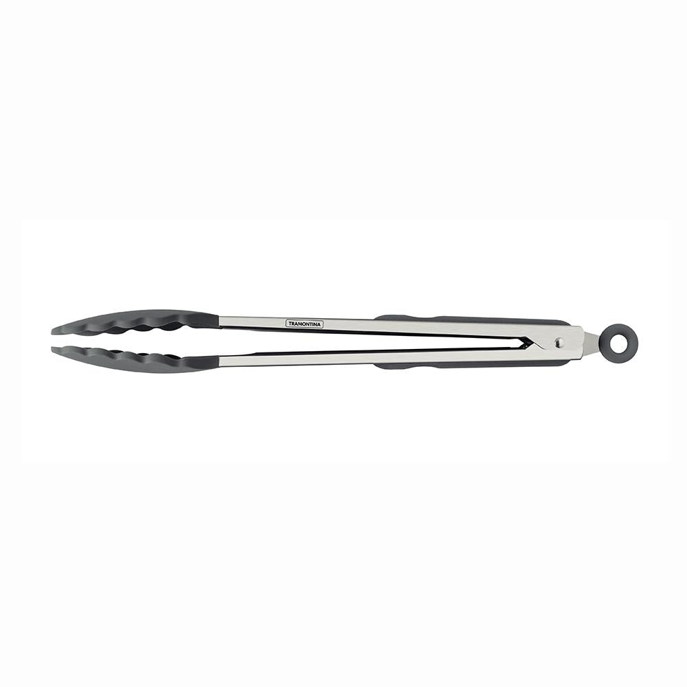 Pegador Térmico Multiuso Para Cozinha Moldê em Silicone Cinza e Aço Inox 35 cm - Tramontina 25817161