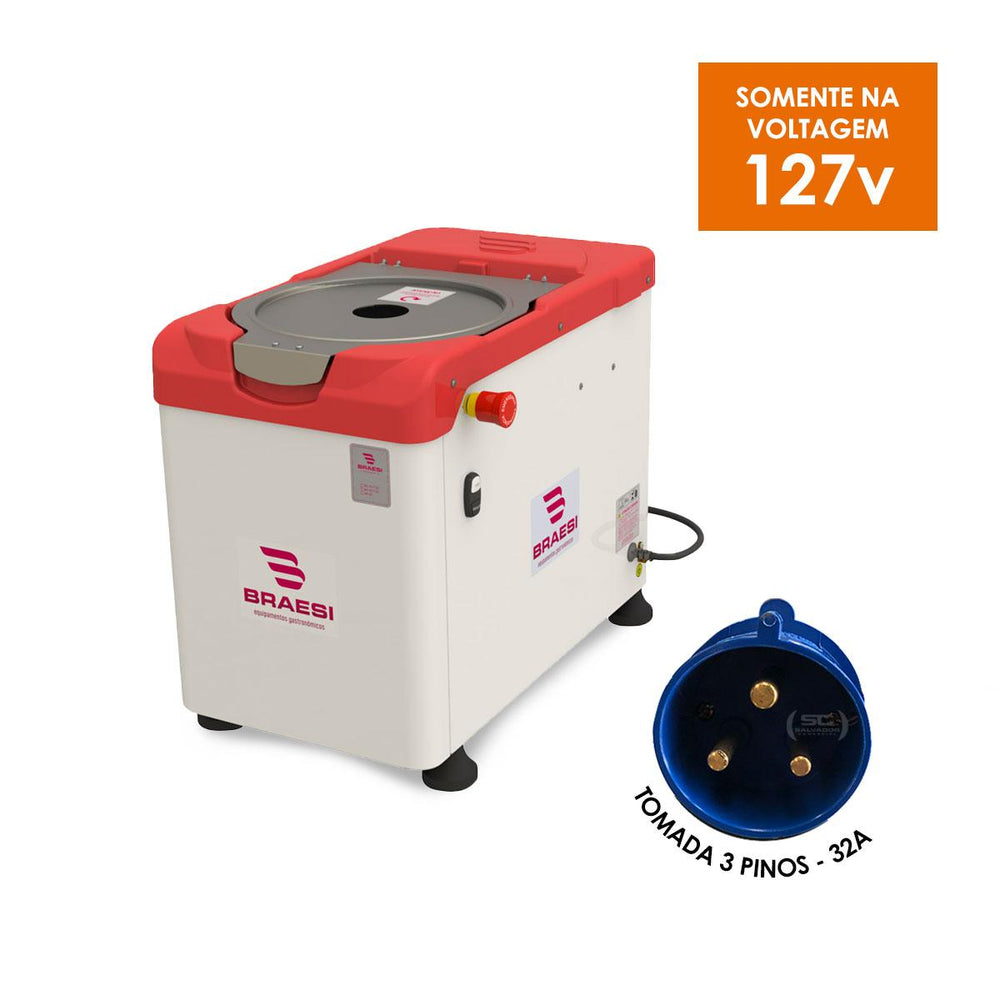Amassadeira Rápida 15 Kg Masseira Industrial 2 CV AR-15 - Braesi