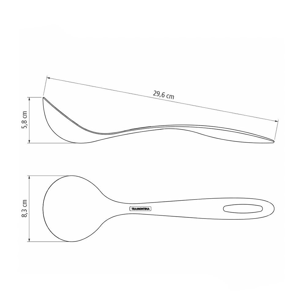 Concha 29cm Ability em Nylon Preto - Tramontina 25157100