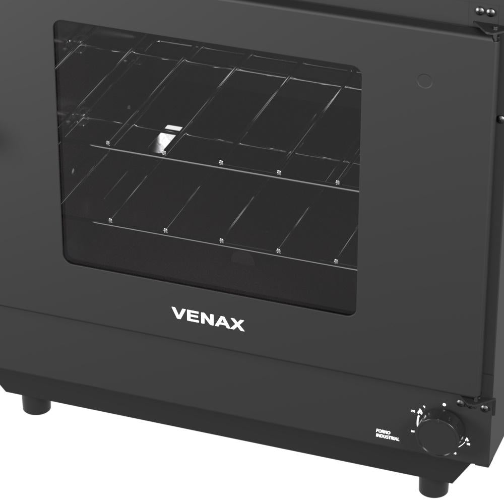 Forno Industrial FI 109L de Bancada Preto Interno Esmaltado Gás GLP FI109SB - Venax 9727