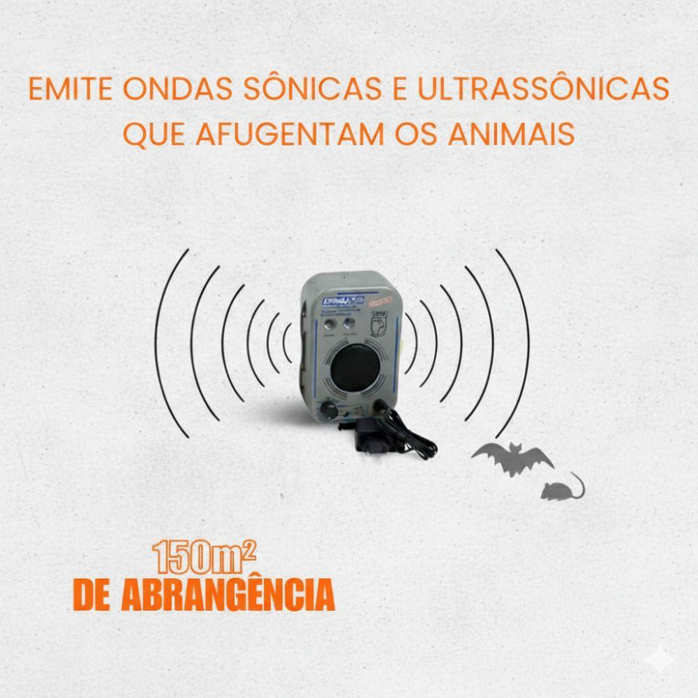 Aparelho Sonoro Espanta Morcegos e Ratos ERMU-1/5 Turbo Bivolt - ZEBU 1078-2