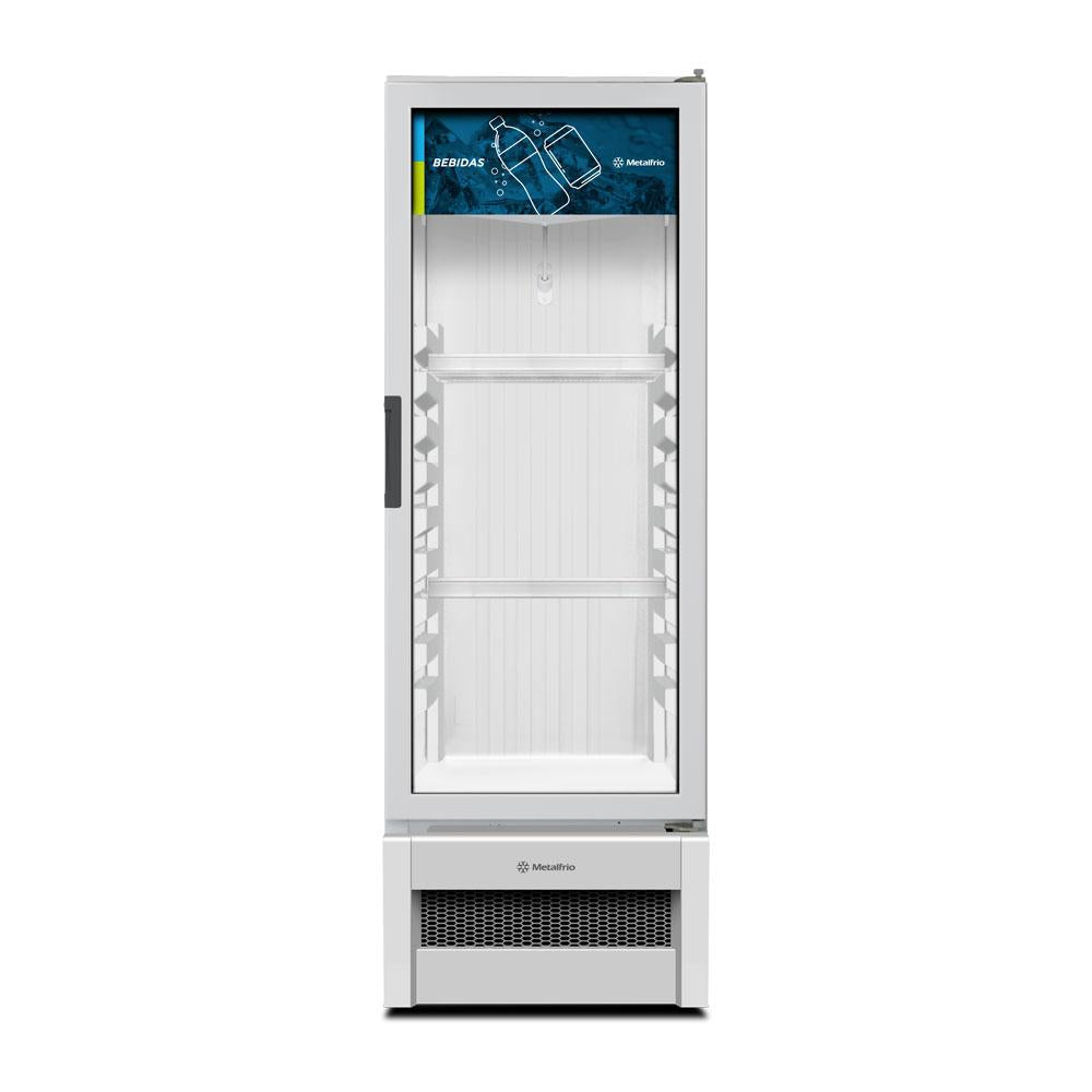Refrigerador Visa Expositor Multiuso Branco 229/256L Porta De Vidro 2 °C a 8 °C VB25R - Metalfrio