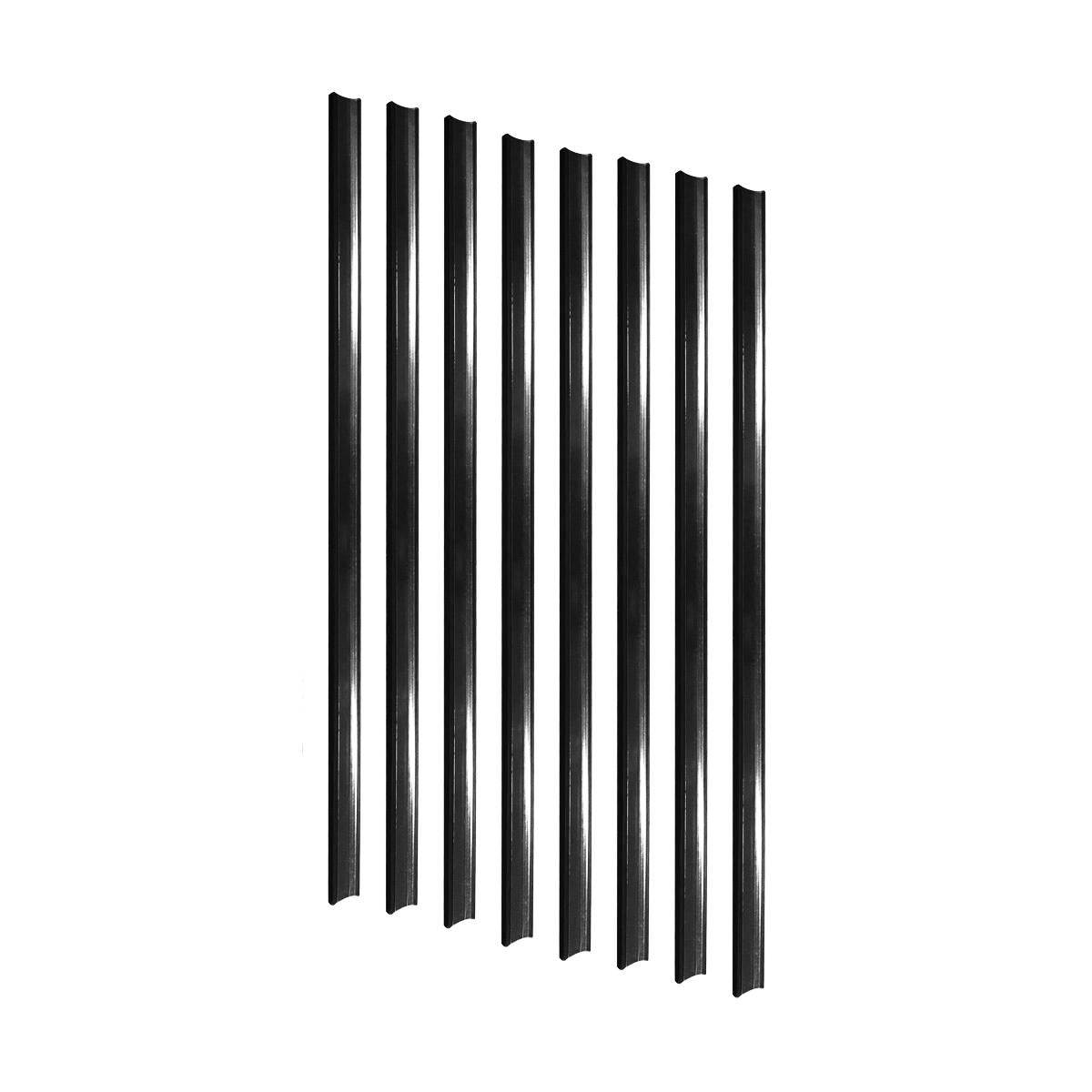 Gôndola Prateleira Preta New Plus 1,40 Central Inicial GCI - Sa Gôndolas Porta Etiquetas Preto