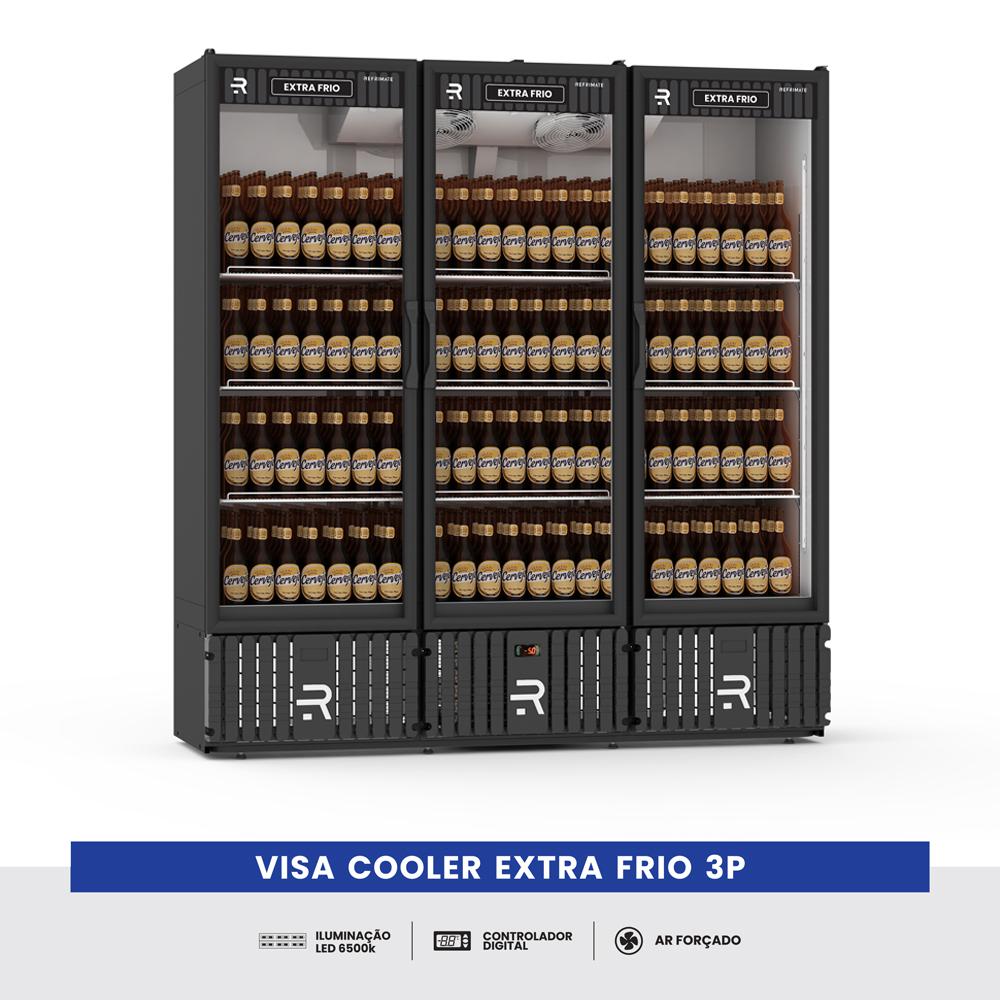 Visa Cooler Multiportas Refrigerador Extra Frio Carnes e Bebidas 1200l -5ºc Vcef3p 220v - Refrimate