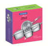 Jogo de Panelas Allegra Em Aço Inox Com Fundo Triplo e Tampas de Inox 4 Peças - Tramontina 65650270