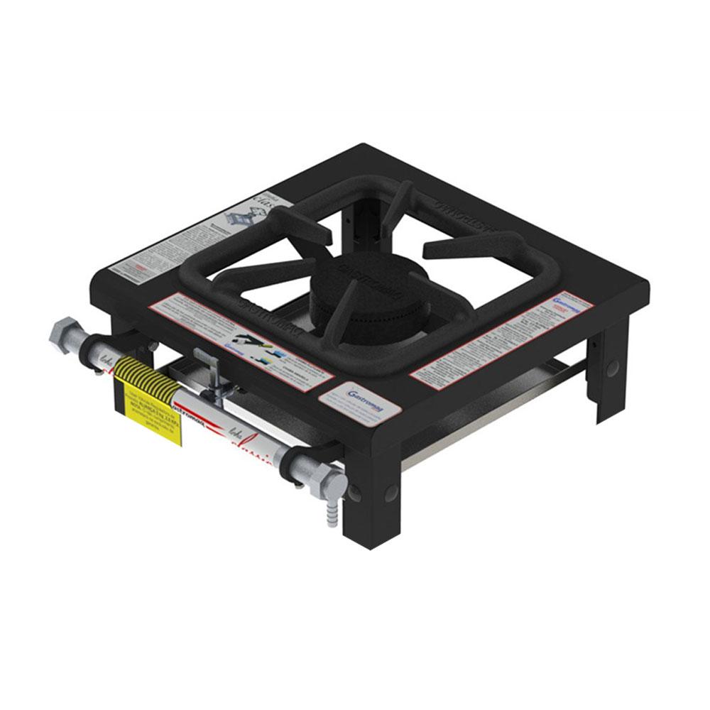 Fogão a Gás Industrial de Mesa 1 Boca Simples Aço Carbono FG301IS - Gastromaq