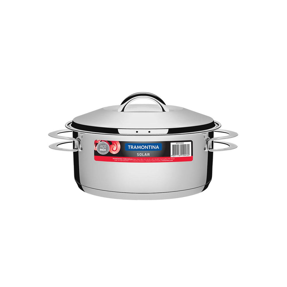 Caçarola Em Aço Inox Fundo Triplo Linha Solar 4,7 Litros Pit 1 - Tramontina