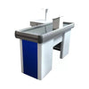Caixa Supermercado Empacotador Azul 1,50m Check Out e Balança Bivolt 30kg Urano