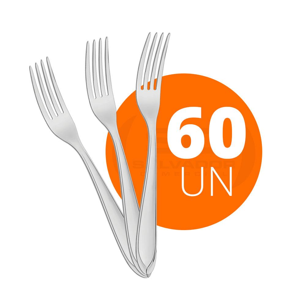 Kit 60 Garfos de Mesa Luxo Laguna em Aço Inox GITOP - Tramontina