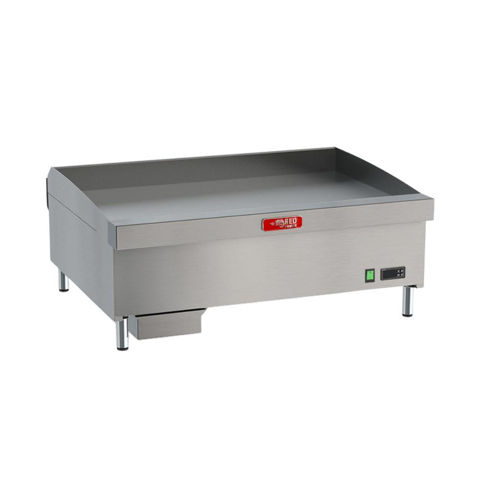 Chapa de Fritura Elétrica Trifásica Estrutura Inox Chapa 91cm 12mm CHEXP915E - 12 380T -  Red Chameleon