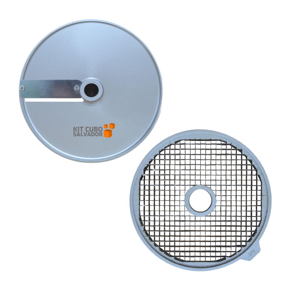 Processador de Alimentos Corte Fatias 8mm e Cubos 8mm PA7 PRO 8x8x8mm (Pequeno) Bivolt - Skymsen